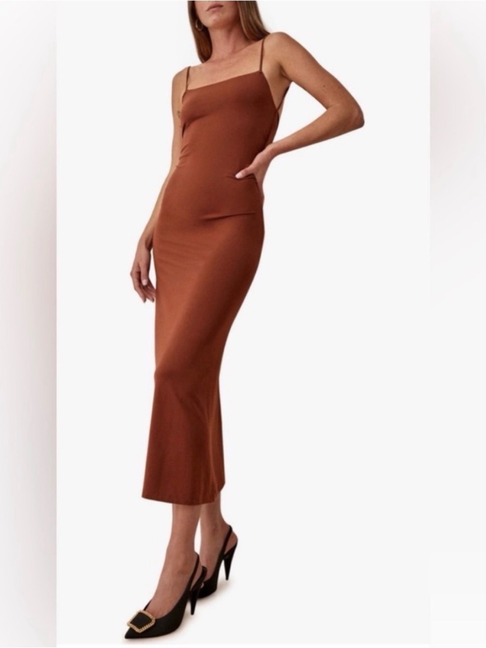 Reformation Hex Knit Midi Dress